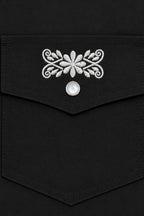 Prairie Embroidery Cowgirl Shirt | Black Magnolia