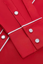 Prairie Embroidery Cowgirl Shirt | Cherry Red