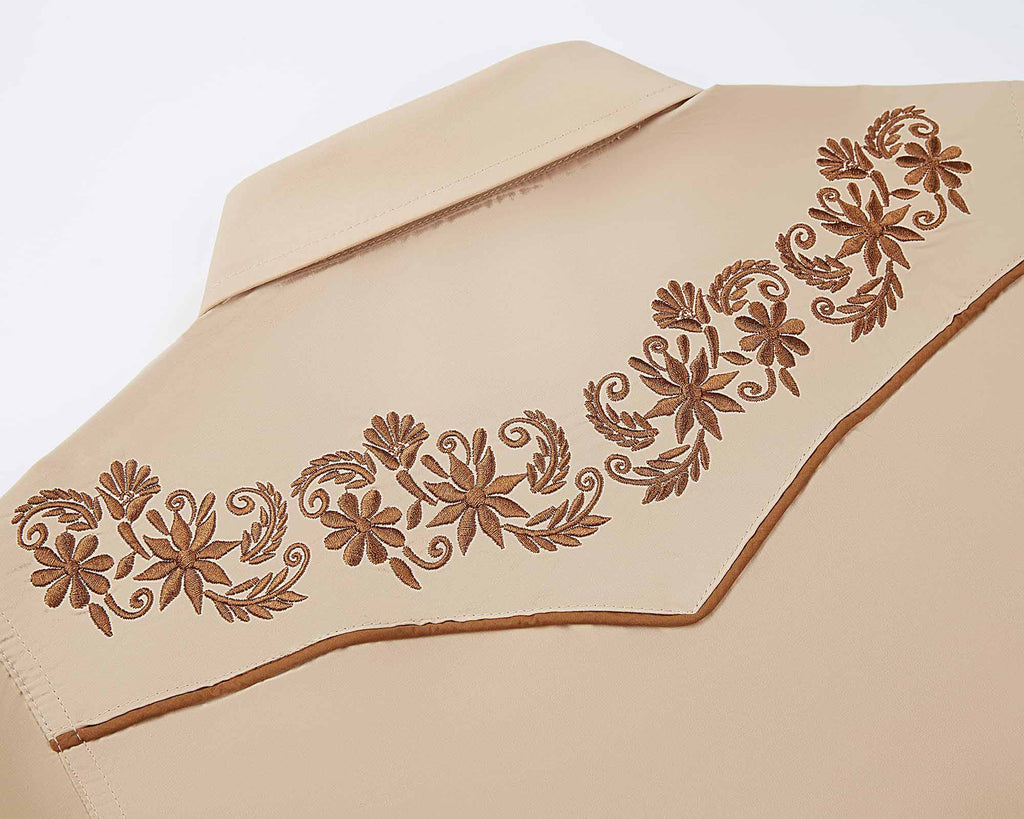 Prairie Embroidery Cowgirl Shirt | Desert Sand