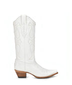 Corral Western Scroll Embroidery | Snip Toe | White