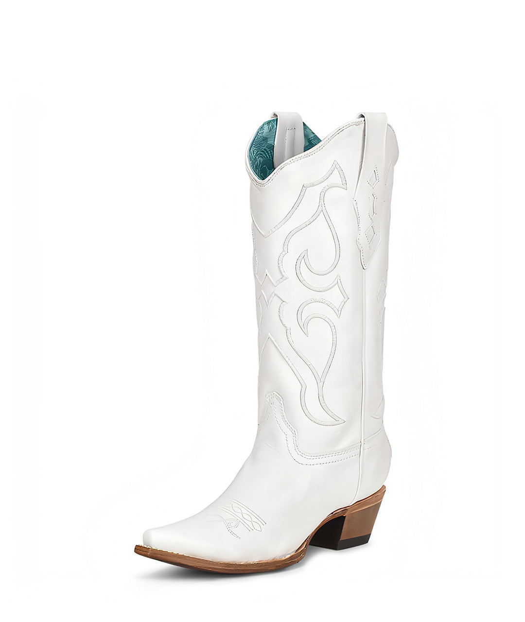 Corral Western Scroll Embroidery | Snip Toe | White
