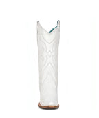 Corral Western Scroll Embroidery | Snip Toe | White